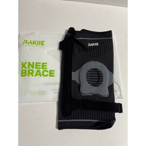 Knee Compression Sleeve With Patella Gel Pad, Adjustable Knee Brace Men/women XL